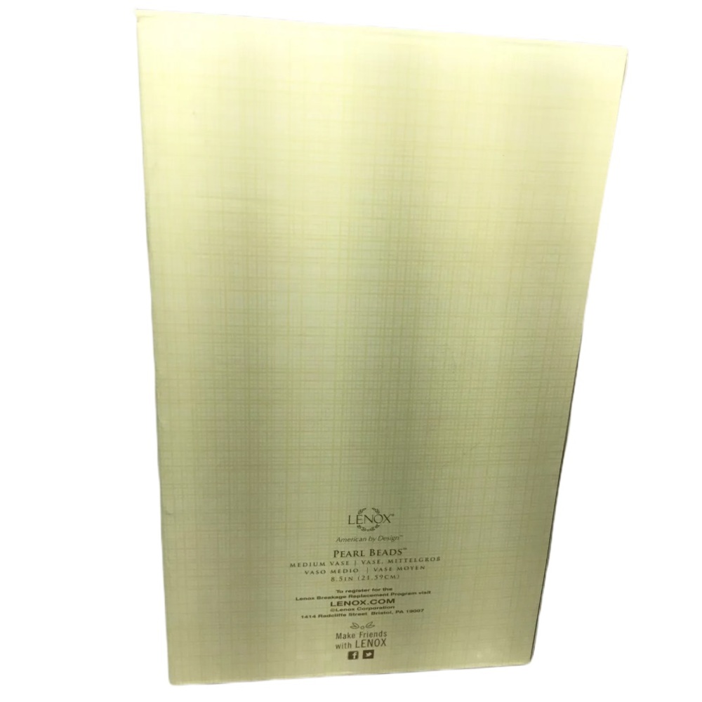 Lenox Fine Bone China Platinum Porcelain Vase - Picture 8 of 9